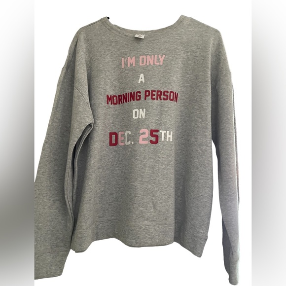 Jasmine & Ginger Sweaters - NWT XL Christmas morning sweatshirt
